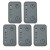 5pcs Top Suction Plates Rubber Suction Pad (125mmx75mmx17mm with Small Hole) for Vacuum Blocks