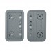 5pcs Top Suction Plates Rubber Suction Pad (125mmx75mmx17mm with Large Hole) for Vacuum Blocks