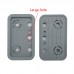 5pcs Top Suction Plates Rubber Suction Pad (125mmx75mmx17mm with Large Hole) for Vacuum Blocks