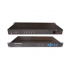 Network Time Server NTP Server 1U Rack Type (6 Network Ports + 20m Mushroom Antenna) for Beidou GPS