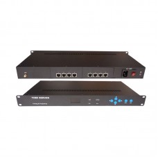 Network Time Server NTP Server 1U Rack Type (8 Network Ports + 20m Mushroom Antenna) for Beidou GPS