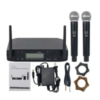 GLXD4 BETA58A UHF 640-690MHz Professional Wireless Microphone System Two Cordless Mics for Shure