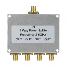 S.PD02-2060-MSFB 2-6GHz 50W 4-Way Power Divider RF Power Splitter with SMA Female Connectors