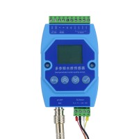 PH EC Temp Meter PH and EC Meter Water Quality Online Sensor w/ Screen and DIN Rail Module Enclosure