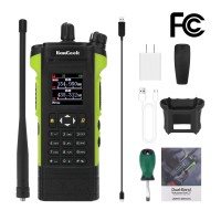 HAMGEEK APX-8000 12W VHF UHF Walkie Talkie Dual Band Radio Dual PTT Duplex Mode + Programming Cable