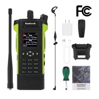 HAMGEEK APX-8000 12W Dual Band Radio VHF UHF Walkie Talkie Duplex Working Mode (Green) with Earphone