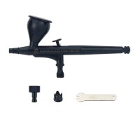 Border Model Black Flame Pro 0.2mm Nozzle Dual Action Airbrush Air Brush Model Paint Spraying Tool