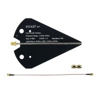 HT5 Upgraded Version 1300MHz-10GHz UWB Log Periodic Antenna Linear Polarization Directional Antenna for 2.4GHZ/5.8GHZ VTX