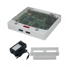 White SAROO Saturn Game Programmer Hardware Drive-free Game Console with Power Adapter for SEGA