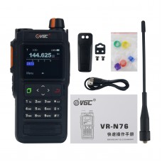 Black VR-N76 Portable Handheld Walkie Talkie UV Dualband IP67 Waterproof Outdoor Radio Bluetooth GPS Positioning