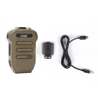 Sandy Yellow BHM-79 Bluetooth Wireless Walkie Talkie Microphone Lightweight Handheld Mic for VR-N7500/N75/N76/N65