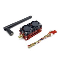 5W 5.8G 48-Channel FPV VTX Transmitter Module Dual Cooling Fan Built-in Microphone for FPV Racing Drones