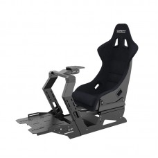 CONSPIT GT-Lite Black Sim Racing Simulator Cockpit with Simulation Seat (without Vibration Module)