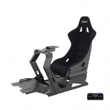 CONSPIT GT-Lite Black Sim Racing Simulator Cockpit with Simulation Seat (with Vibration Module)