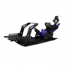 CONSPIT FP-Lite Racing Simulator Cockpit Stand (without Vibration Module) + Purple Seat + Headrest