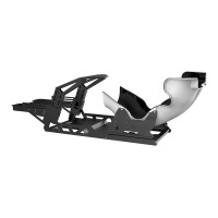 CONSPIT FP-Lite Sim Racing Simulator Cockpit Stand (without Vibration Module) + F1 White Seat