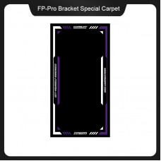 CONSPIT FP-Pro 80cmx200cm Sim Racing Carpet Sim Racing Floor Mat (Black White & Purple) for Sim Rig