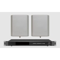 BS-860 600m Antenna Distribution System Amplifier w/ Active Directional Antennas for 4 Wireless Mics