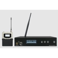 560 Mono In Ear Monitor System UHF IEM System (Wireless Transmitter + 1 Silver & Black Receiver)