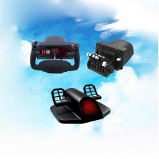 Original Alpha Flight Controls YOKE + Throttle Quadrant + Rudder Pedals for Honeycomb Aeronautical