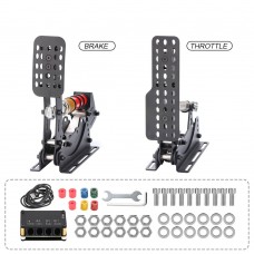 Simplayer 2 Pedal Set Sim Pedals (Throttle + Brake) with USB Controller for PC Sim Racing Games