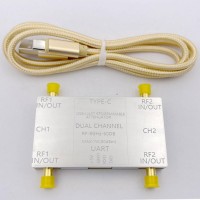 LF-8GHz Dual Channel RF Attenuator Module 60dB 50ohms with SMA Female Connector +  Type-C Cable