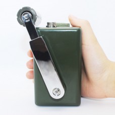 Green 30W/28V High Power Portable Hand Crank Generator Professional Mute Emergency Charger for Cellphone/Computer