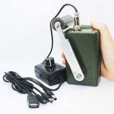 Green 30W/28V High Power Portable Hand Crank Generator Professional Mute Emergency Charger with DC-DC Converter