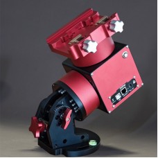 JUWEI-17 Red-black Harmonic Equatorial Mount Narrow Dovetail Groove for Astronomical Telescope Compatible with Theodolite Mode