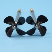 L10cm 4-Blade Propeller Kit for 4mm Motor Shaft Left and Right Waterproof RC Boat Propeller Kit