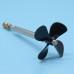 L20cm 4-Blade Propeller Kit for 4mm Motor Shaft Left and Right Waterproof RC Boat Propeller Kit