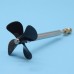 L20cm 4-Blade Propeller Kit for 4mm Motor Shaft Left and Right Waterproof RC Boat Propeller Kit