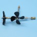 L20cm 4-Blade Propeller Kit for 4mm Motor Shaft Left and Right Waterproof RC Boat Propeller Kit