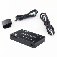 Black Mini DVR 5.8G-FPV Video Recorder Module CVBS Signal Input with Metal Shell Support 32GB TF Card