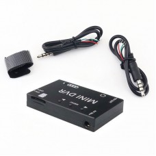 Black Mini DVR 5.8G-FPV Video Recorder Module CVBS Signal Input with Metal Shell Support 32GB TF Card