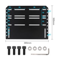 Simplayer Aluminum Alloy Pedal Base Plate Sim Racing Pedal Mounting Plate (Base Plate) for Games