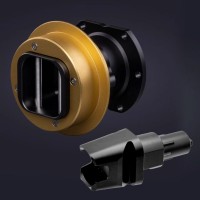 Simplayer Accessories QR2 Pro Wheel-side Quick Release (Golden) + QR2 Base-side (Type-C) for Fanatec