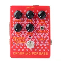 Caline Bass Overdrive Pedal Bass Pedal Driver + DI for Bass and Supports High Gain Noise Reduction