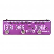 MOSKYAudio RC5 5-in-1 Multi Effects Pedal (Reverb + Chorus + Distortion + Overdrive + Buffer Boost)