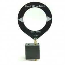 10kHz-180MHz Donut Wideband Receiving Antenna with SMA Male Connector + Low Impedance Amplifier