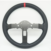 SimPlayer Half-covered Leather 13-inch 33CM Modified Steering Wheel Racing Game Simulator for Logitech G29 G923