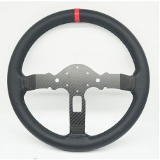 SimPlayer Half-covered Leather 13-inch 33CM Modified Steering Wheel Racing Game Simulator for Logitech G29 G923