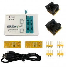 EZP2010V High Speed SPI FLASH Drive-free Programmer 24/25/93BIOS Programming Offline Copying with 2 SOP8 Programming Bases