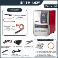 811H 42KW Industrial Dual Function Spot Welder with S-75A (50mm^2) and S-73B (25mm^2) Welding Pen