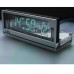 VCK0658AL VFD Clock Vacuum Fluorescent Display WiFi Clock USB Power Supply with Frosted Aluminum and Acrylic Shell