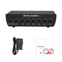 SUCA AUDIO EA7 7-Band Preamp Equalizer EQ for Home Power Amplifiers Speakers Decoders & Audio Mixers