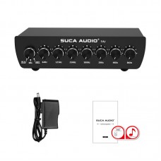 SUCA AUDIO EA7 7-Band Preamp Equalizer EQ for Home Power Amplifiers Speakers Decoders & Audio Mixers