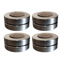 4pcs 45mm Speaker Feet Speaker Isolation Feet w/ Stainless Steel Balls 100KG Capacity for DACs Amps