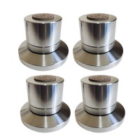 4pcs 69mm 304 Stainless Steel Speaker Feet Pads 500KG Capacity for Audio Equipment Tube Amps & DACs