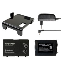 WINDCAMP 3000mAh Lithium Battery Pack + Charging Hatch + EU Charger + Bracket for FT-818 FT-817